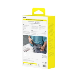 Baseus EnerFill FP41 30000mAh 22.5W Power Bank su Baseus Simple USB-A - USB-C 3A 30cm Kabelis - juodos spalvos - Image 6