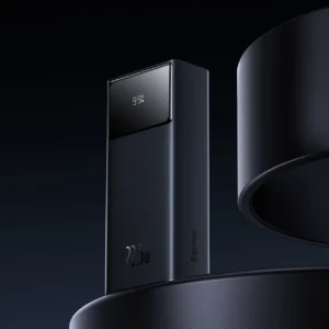 Baseus EnerFill FP41 30000mAh 22.5W Power Bank su Baseus Simple USB-A - USB-C 3A 30cm Kabelis - juodos spalvos - Image 8