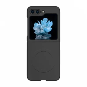 Silikoninis dėklas suderinamas su MagSafe skirtas Samsung Galaxy Z Flip 7 - juodos spalvos - Image 1