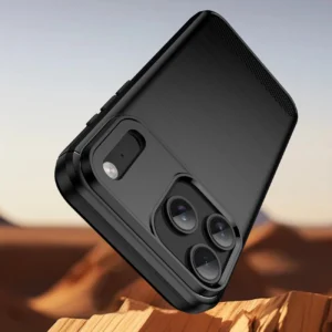 Dėklas Carbon Dėklas skirtas Apple iPhone 17 Pro - juodos spalvos - Image 3