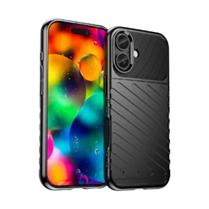 Dėklas Thunder Dėklas skirtas Apple iPhone 17 - juodos spalvos
