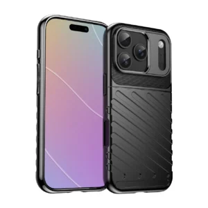 Dėklas Thunder Dėklas skirtas Apple iPhone 17 Pro - juodos spalvos