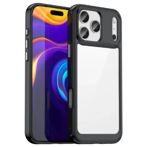 Dėklas Outer Space skirtas Apple iPhone 17 Pro Max - juodos spalvos skaidrus