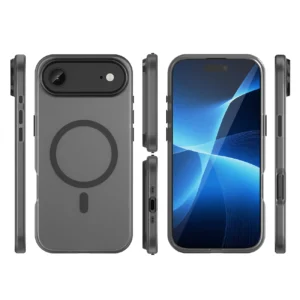 Dėklas Magnetic Abrasive skirtas Apple iPhone 17 Air suderinamas su MagSafe - matinės juodos spalvos - Image 3