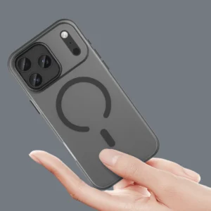 Dėklas Magnetic Abrasive skirtas Apple iPhone 17 Pro Max suderinamas su MagSafe - matinės juodos spalvos - Image 5