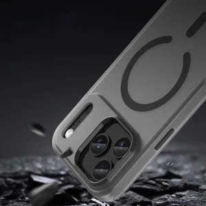 Dėklas Magnetic Abrasive skirtas Apple iPhone 17 Pro Max suderinamas su MagSafe - matinės juodos spalvos - Image 9