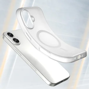 Dėklas Magnetic Abrasive skirtas Apple iPhone 17 suderinamas su MagSafe - baltos spalvos - Image 3