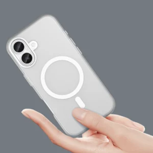 Dėklas Magnetic Abrasive skirtas Apple iPhone 17 suderinamas su MagSafe - baltos spalvos - Image 4