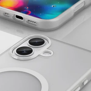 Dėklas Magnetic Abrasive skirtas Apple iPhone 17 suderinamas su MagSafe - baltos spalvos - Image 9