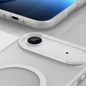 Dėklas Magnetic Abrasive skirtas Apple iPhone 17 Air suderinamas su MagSafe - baltos spalvos - Image 4