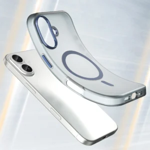 Dėklas Magnetic Abrasive skirtas Apple iPhone 17 suderinamas su MagSafe - mėlynos spalvos - Image 3