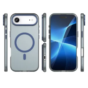 Dėklas Magnetic Abrasive skirtas Apple iPhone 17 Air suderinamas su MagSafe - mėlynos spalvos - Image 3