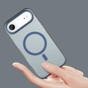 Dėklas Magnetic Abrasive skirtas Apple iPhone 17 Air suderinamas su MagSafe - mėlynos spalvos - Image 5