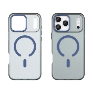 Dėklas Magnetic Abrasive skirtas Apple iPhone 17 Pro suderinamas su MagSafe - mėlynos spalvos - Image 2