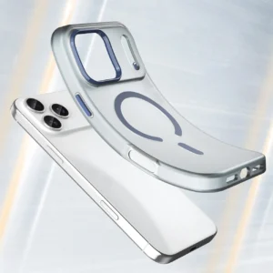 Dėklas Magnetic Abrasive skirtas Apple iPhone 17 Pro Max suderinamas su MagSafe - mėlynos spalvos - Image 4