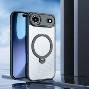 Dux Ducis Aimo Mag dėklas su Magnetic Ring and Stand skirtas Apple iPhone 17 Air – juodos spalvos - Image 3