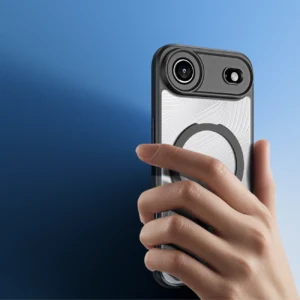 Dux Ducis Aimo Mag dėklas su Magnetic Ring and Stand skirtas Apple iPhone 17 Air – juodos spalvos - Image 5
