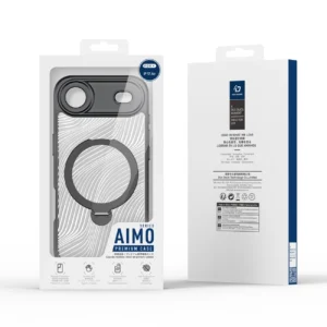 Dux Ducis Aimo Mag dėklas su Magnetic Ring and Stand skirtas Apple iPhone 17 Air – juodos spalvos - Image 9