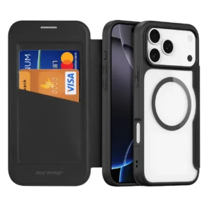 Dux Ducis Skin X Pro dėklas skirtas Apple iPhone 17 Pro Max with Wallet, MagSafe Compatible - juodos spalvos - Image 2