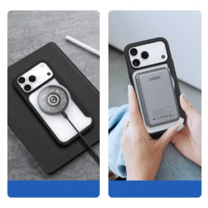 Dux Ducis Skin X Pro dėklas skirtas Apple iPhone 17 Pro Max with Wallet, MagSafe Compatible - juodos spalvos - Image 6