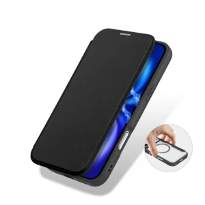Dux Ducis Skin X Pro dėklas skirtas Apple iPhone 17 Pro Max with Wallet, MagSafe Compatible - juodos spalvos - Image 8