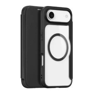 Dux Ducis Skin X Pro Apple iPhone 17 Air dėklas su Wallet, MagSafe Compatible - juodos spalvos