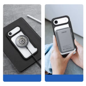 Dux Ducis Skin X Pro Apple iPhone 17 Air dėklas su Wallet, MagSafe Compatible - juodos spalvos - Image 6