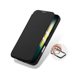 Dux Ducis Skin X Pro Apple iPhone 17 Air dėklas su Wallet, MagSafe Compatible - juodos spalvos - Image 8