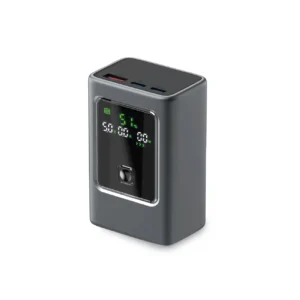Powerbank SBS 10000mAh PD 35W with LCD display - pilkos spalvos