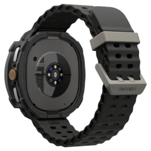 Spigen Rugged Armor dėklas skirtas Samsung Galaxy Watch 8 Classic 46mm - Matte juodos spalvos - Image 5