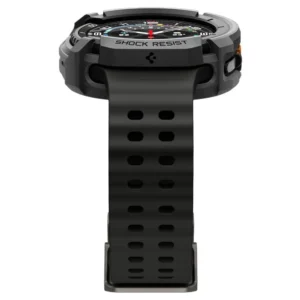 Spigen Rugged Armor dėklas skirtas Samsung Galaxy Watch 8 Classic 46mm - Matte juodos spalvos - Image 6