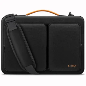 Tech-Protect Defender krepšys skirtas 15-16 kompiuteriui - juodos ir oranžinės spalvos