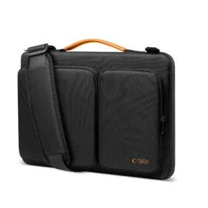 Tech-Protect Defender krepšys skirtas 15-16 kompiuteriui - juodos ir oranžinės spalvos - Image 2