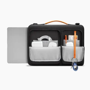 Tech-Protect Defender krepšys skirtas 15-16 kompiuteriui - juodos ir oranžinės spalvos - Image 6