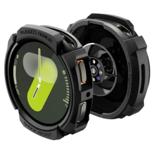 Spigen Rugged Armor dėklas skirtas Samsung Galaxy Watch 8 44mm - Matte juodos spalvos - Image 9