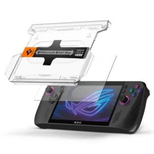 Spigen Glas.TR EZ Fit 2-pack apsauginis stiklas skirtas Asus Rog Ally X - Transparent - Image 6