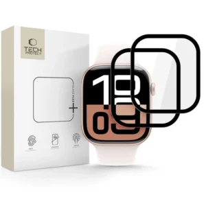 Tech-Protect Glass Flex+ Hybrid Glass 2-pack skirtas Apple Watch 10 42mm - Black