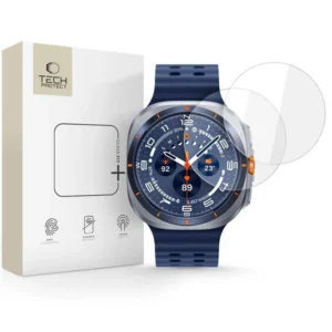 Tech-Protect Glass Fit+ 2-pack apsauginis stiklas skirtas Samsung Galaxy Watch Ultra 47 mm - transparent