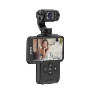 Ordro Pocket M5 3-Axis Gimbal Camera, 5K, for Vlogging and YouTube – juodos spalvos - Image 1