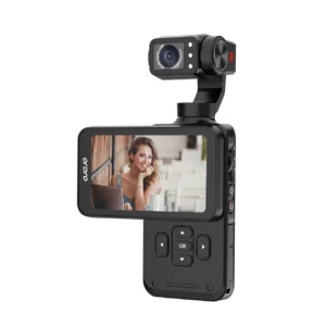 Ordro Pocket M5 3-Axis Gimbal Camera, 5K, for Vlogging and YouTube – juodos spalvos - Image 4