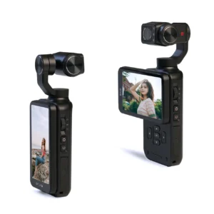 Ordro Pocket M5 3-Axis Gimbal Camera, 5K, for Vlogging and YouTube – juodos spalvos - Image 6