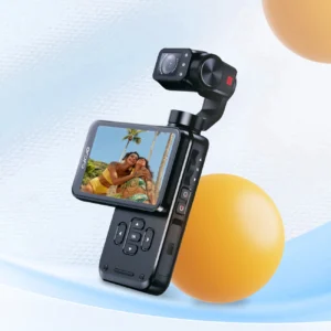 Ordro Pocket M5 3-Axis Gimbal Camera, 5K, for Vlogging and YouTube – juodos spalvos - Image 9