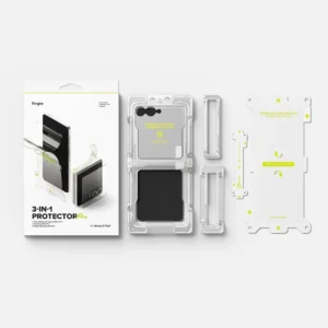 Ringke Protector Pro 3-in-1 apsauginis rinkinys skirtas Samsung Galaxy Z Flip 7 - Transparent - Image 9