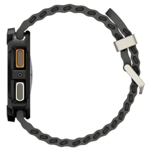 Spigen Rugged Armor dėklas skirtas Samsung Galaxy Watch 8 40mm - Matte juodos spalvos - Image 6