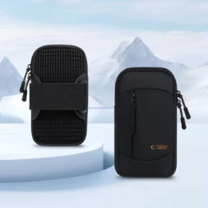 Tech-Protect M6 Universal Sport Armband - juodos ir oranžinės spalvos - Image 3