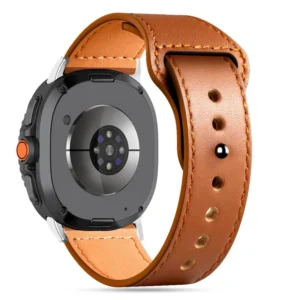 Tech-Protect Leatherfit apyrankė skirta Samsung Galaxy Watch 40/44/46 mm - rudos spalvos - Image 2