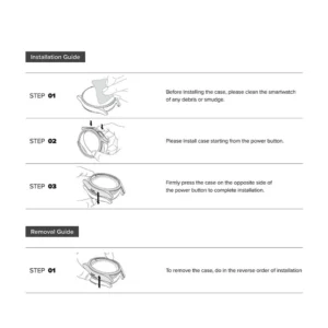 Ringke Slim 2-pack dėklas skirtas Samsung Galaxy Watch 8 40mm - skaidrus-Matte juodos spalvos - Image 6