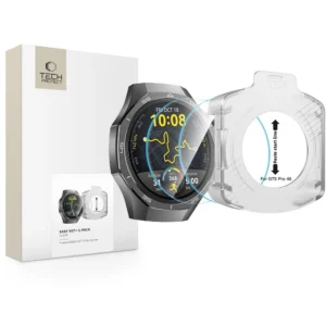 Tech-Protect Easy Set+ 2-pack apsauginis stiklas skirtas Huawei Watch GT 5 Pro 46 mm - skaidrus