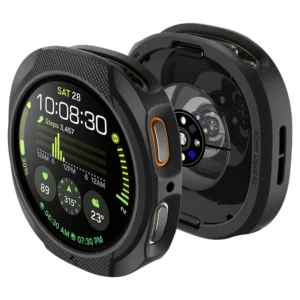 Spigen Liquid Air dėklas skirtas Samsung Galaxy Watch 8 40mm - Matte juodos spalvos - Image 2