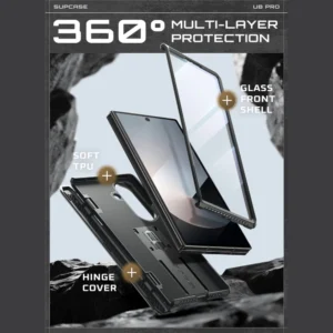 Supcase Unicorn Beetle Pro dėklas skirtas Samsung Galaxy Z Fold 7 - juodos spalvos - Image 4